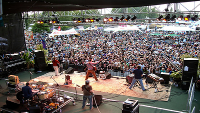 Harmony Festival had a 33 year run from 1978 to 2011. Depicted here is a grand shot of its Santa Rosa Fairgrounds main stage from its heyday.